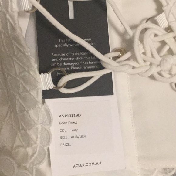 Acler Womens Maxi Cut Out Formal Dress, Ivory - Picture 12 of 15